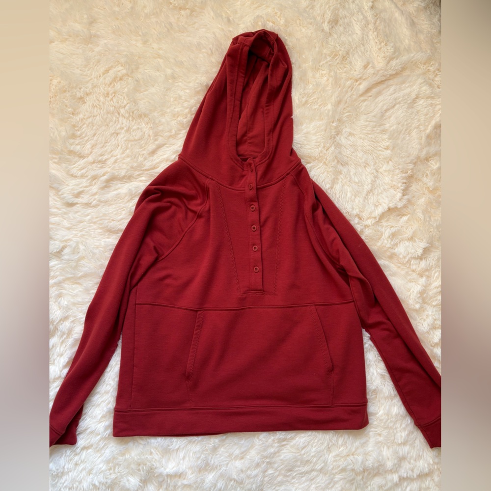 MPG Mondetta Red Long Sleeve | Women’s Medium | Button Snap